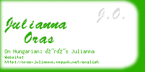 julianna oras business card